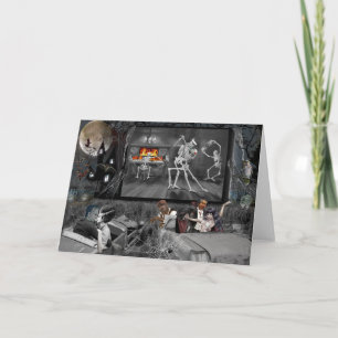 Carte Drive-in hanté de Halloween