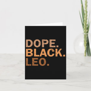 Carte Drogue Black Leo Melanin African Zodiac Leo