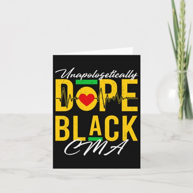 Carte Drogue sans remords Black Cma Nurse Médicale Afri (Devant)