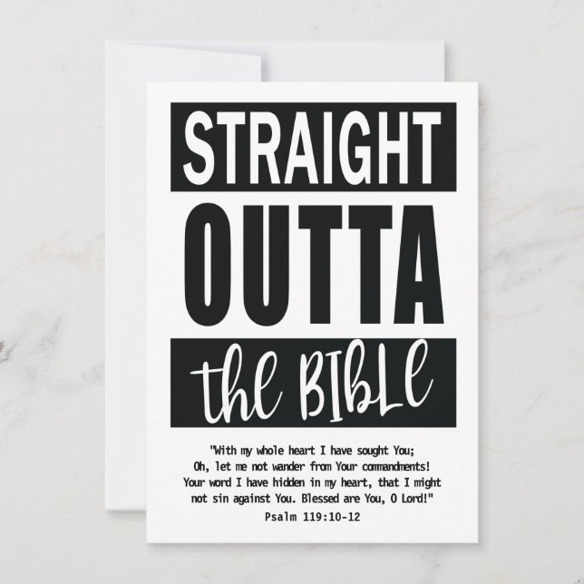 Carte DROIT OUTTA BIBLE Signet Christian Study Aid (Devant)