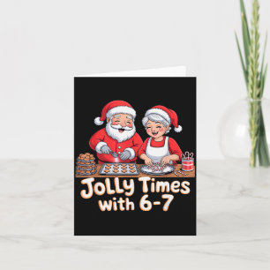Carte Drôle 6 7 Six Sept Memes Noël Père Noël Femme
