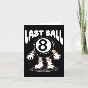 Carte Drôle 8 Ball Billard Joueur Huit Ball Billi