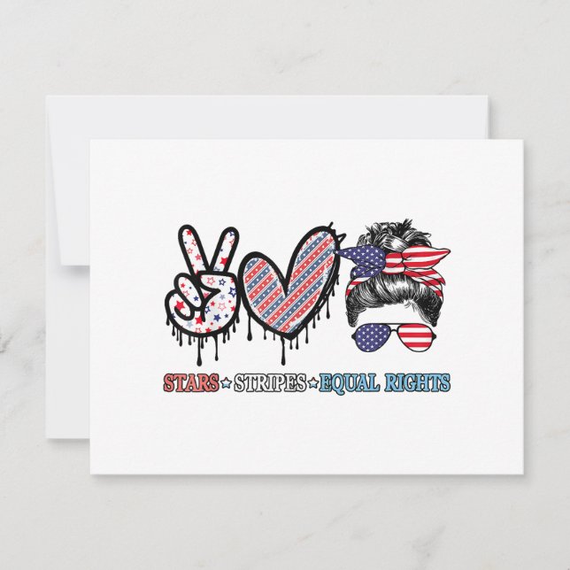 Carte Drôle américain Patriotique (Devant)