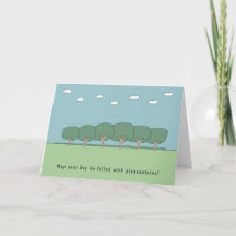 Drôle Anniversaire Cartoon Arbres Et Souhait Encou