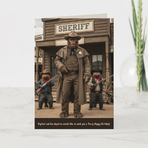 Carte Drôle Anniversaire de Bigfoot