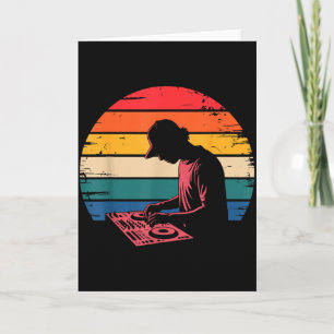 Carte Drôle Art Dj Hommes Femmes Producteur de Musique D