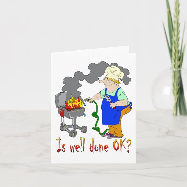 Carte Drôle Barbecue Design - Est Bien Fait D'Accord? (Devant)
