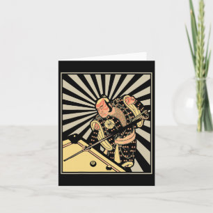 Carte Drôle cadeau de billard pour le joueur de billard 