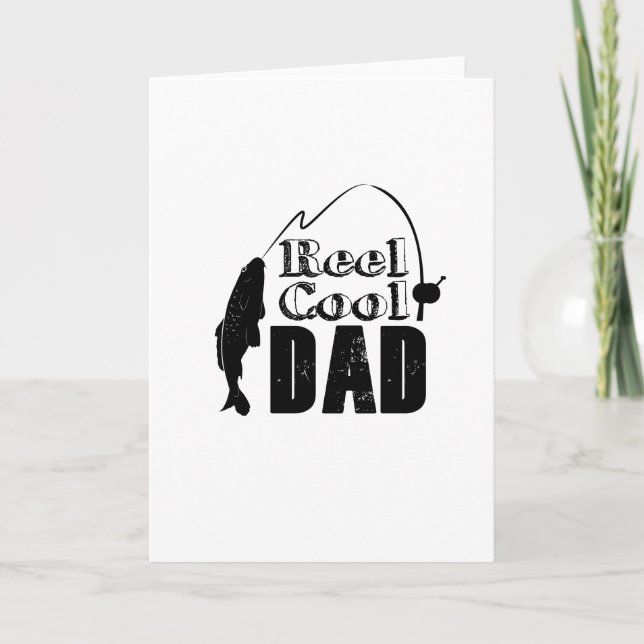Carte Drôle cadeau de Fête des pères pour pêcheur (Devant)
