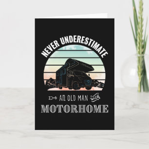 Carte Drôle cadeau du propriétaire de RV - Homme avec Mo