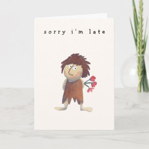 Carte Drôle Caveman humoristique Dessin Anniversaire