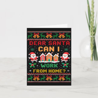 Carte Drôle Cher Père Noël Puis-je Travailler De La Mais