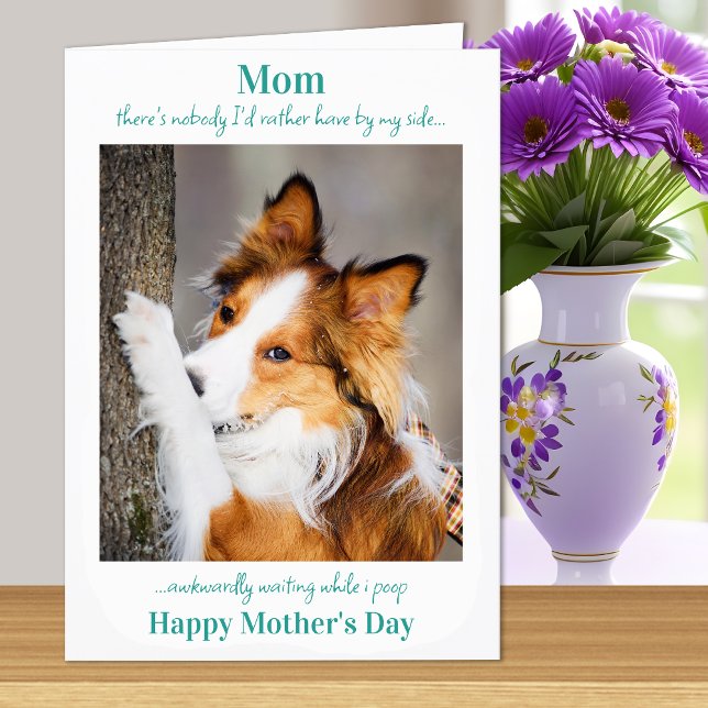 Carte Drôle Chien Maman Fête des Mères Mignonne Chien Ph (Créateur téléchargé)