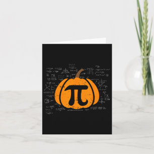 Carte Drôle Citrouille Pie Math Enseignant Halloween Tha