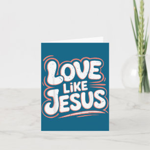 Carte Drôle comme Jésus, enfant chrétien groovy