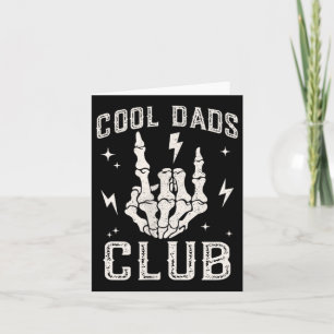 Carte Drôle Cool Dads Club Retro Skeleton Papa