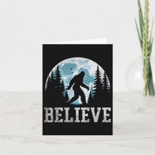 Carte Drôle Croire Au Bigfoot Sasquatch Cadeaux Fête Des