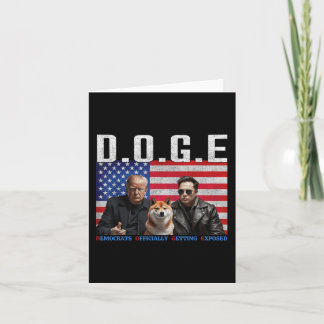 Carte Drôle D.o.g.e Démocrates Doge Obtenir Officielleme