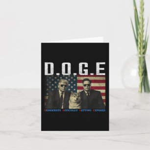 Carte Drôle D.o.g.e Démocrates Doge Officiellement Se Dé