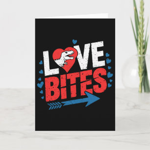 Carte Drôle d'anti Saint Valentin Dinosaure Amour Mord G