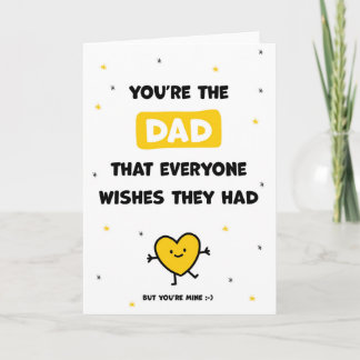 Carte drôle d'appréciation pour papa