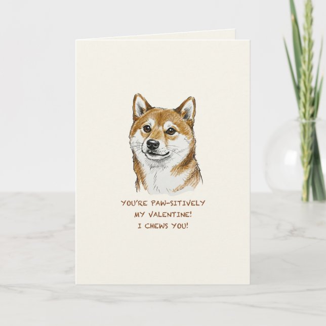 Carte Drôle d'art de la Saint-Valentin "Je vous choo" Sh (Devant)