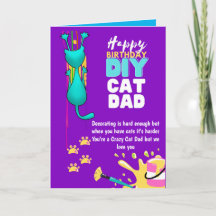 Drôle de DIY CAT PAPA Anniversaire - Fou des Chats