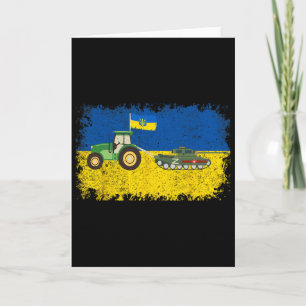 Carte Drôle de fermier ukrainien vole le mème du char I