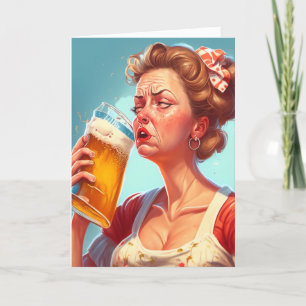 Carte Drôle de fête des Mères 