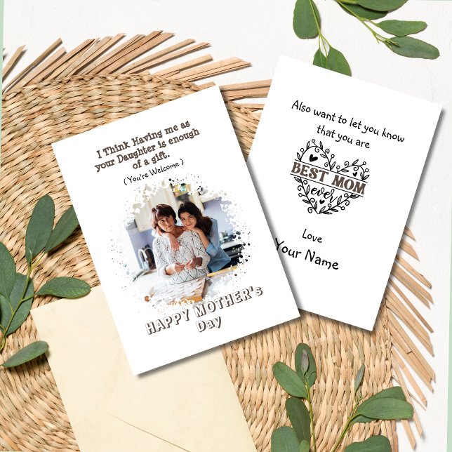 Carte drôle de fête des mères de la part de la fil (Créateur téléchargé)