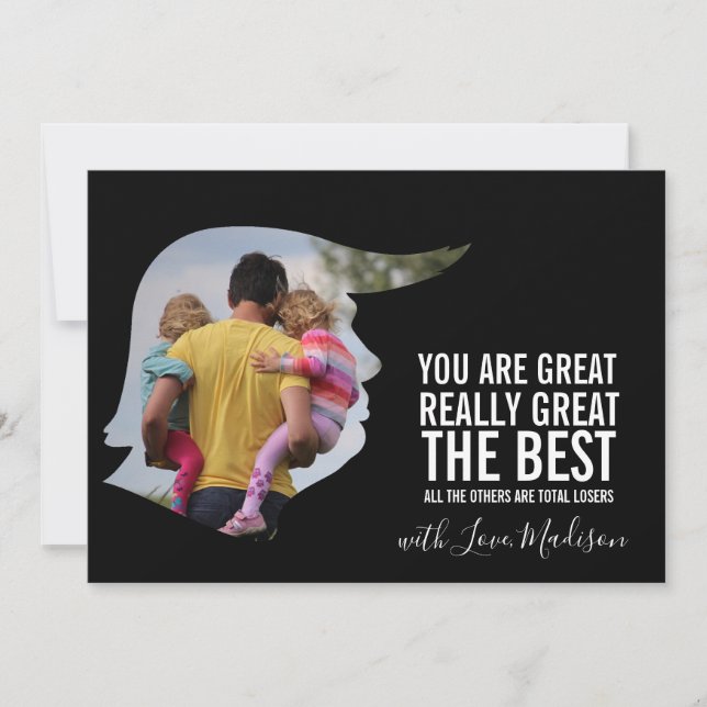 Carte drôle de fête des pères (Devant)