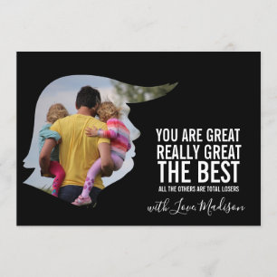 Carte drôle de fête des pères