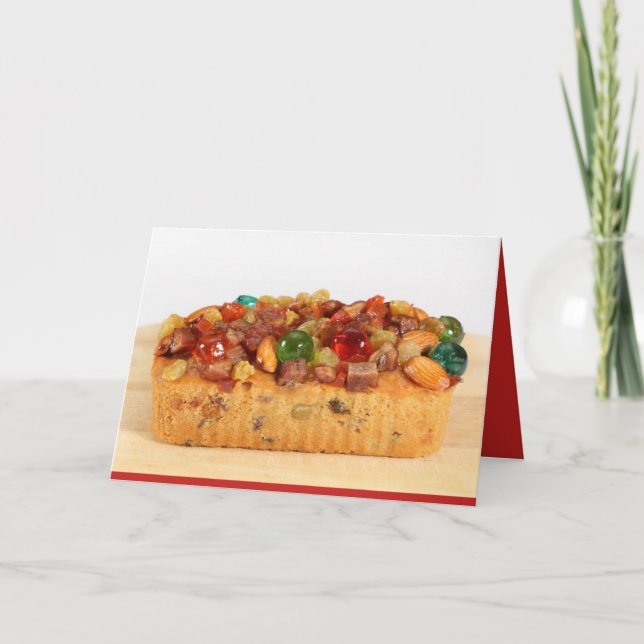 Carte drôle de gâteau de fruits secs (Devant)