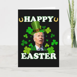 Carte Drôle de Joe Biden Pâques Confus St Patricks Day