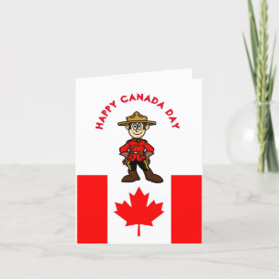 Carte drôle de la Fête du Canada pour un Gendarme 