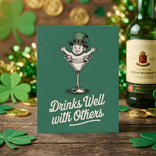Carte drôle de la Saint-Patrick pour boire