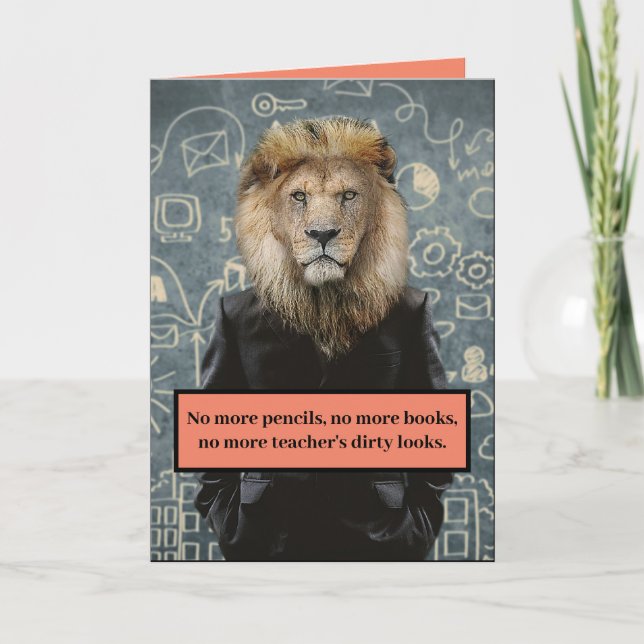 Carte Drôle de l'enseignante pour l'air sale (Devant)