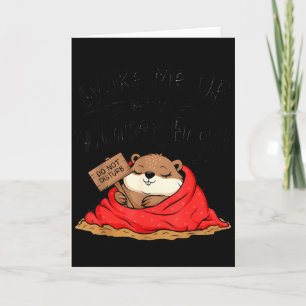 Carte Drôle de marmotte réveille-moi quand l'hiver se te