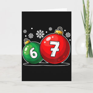 Carte Drôle de Noël 67 Six Sept Mème Gen Alpha Argot 