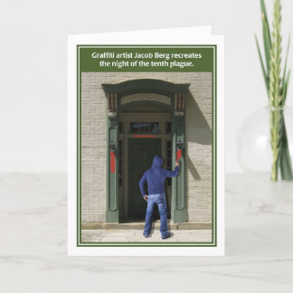 Carte drôle de pâque de dixième peste d'artiste de