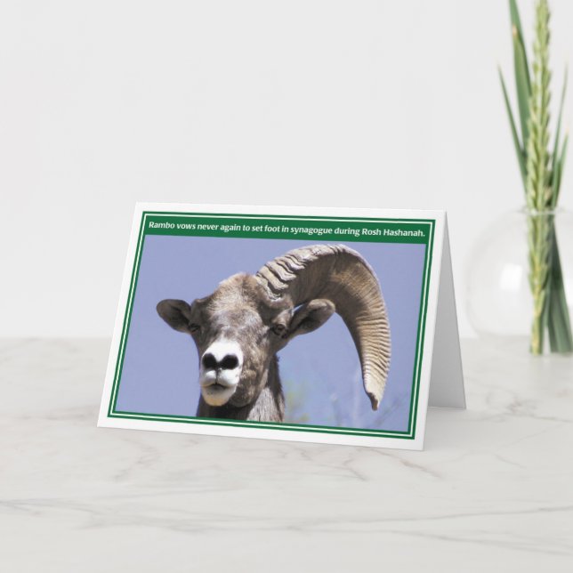 Carte drôle de Rambo Rosh Hashanah (Devant)