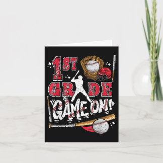 Carte Drôle De Retour À L'École 1Ème Classe De Baseball 