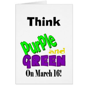 Carte drôle de rime ou de raison de jour de St