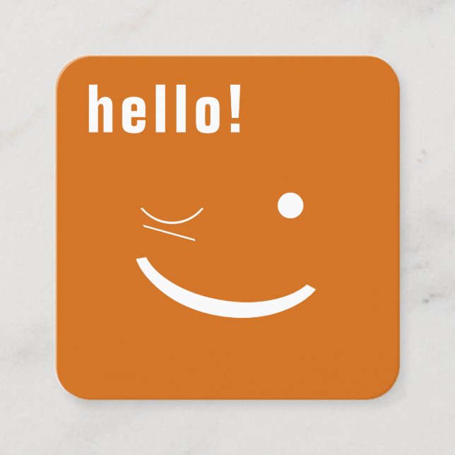 Carte drôle de sourire (Devant)