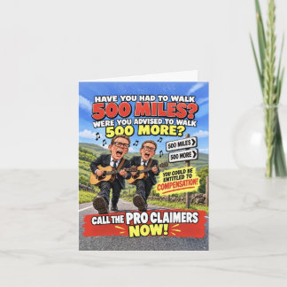 Carte drôle des Proclaimers, 500 Miles Too Far