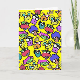 Carte Drôle dessin animé animal adieu à la retraite