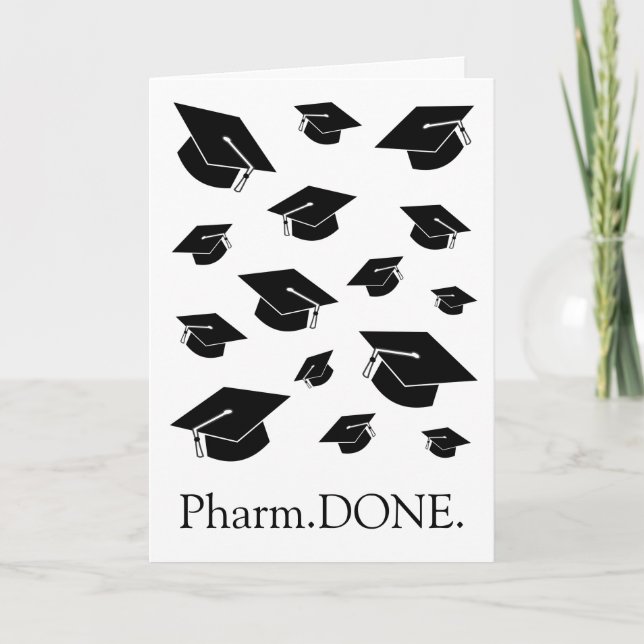 Carte Drôle Docteur en Pharmacie (PharmD) Graduation (Devant)