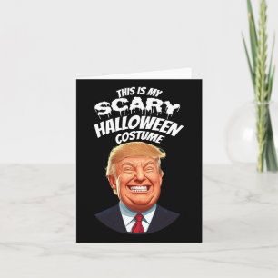 Carte Drôle Donald Trump Effrayant Halloween Gag Préside