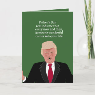 Carte Drôle Donald Trump Fête des pères de dessin animé