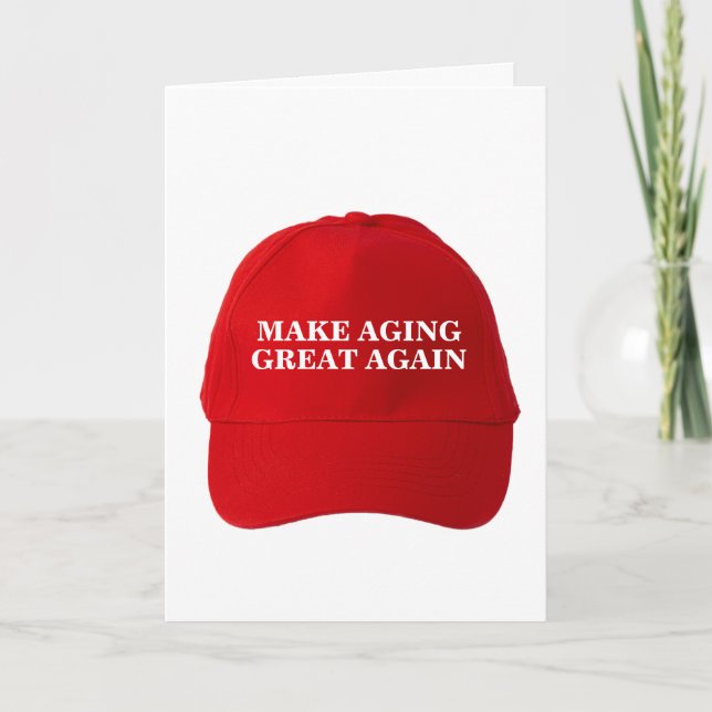 Carte Drôle Donald Trump MAGA Anniversaire : Rendre le v (Devant)